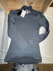 Adidas Techfit Climawarm Men M Mock Neck Compression Base Layer Shirt NWT Sample