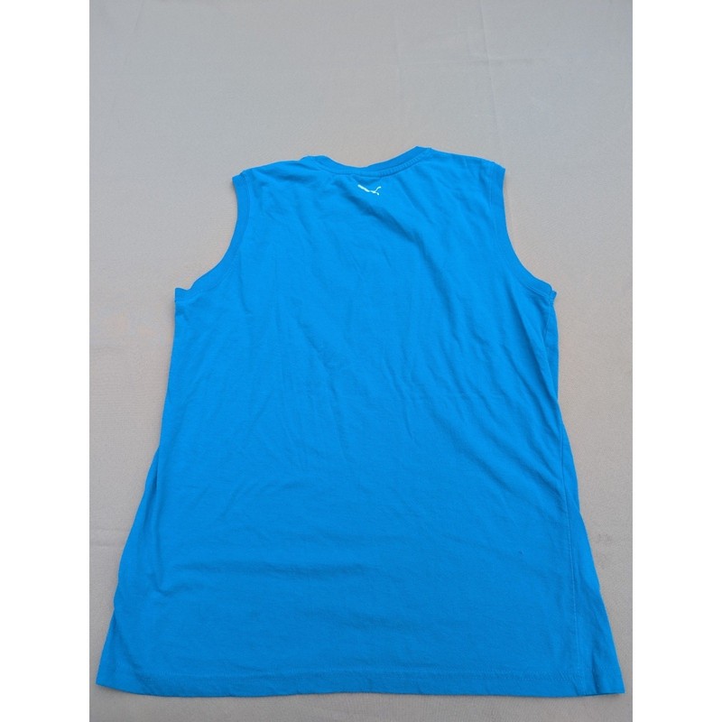 Boys Kids Puma Tank Turquoise Sz XL Summer Blue Teal gallery