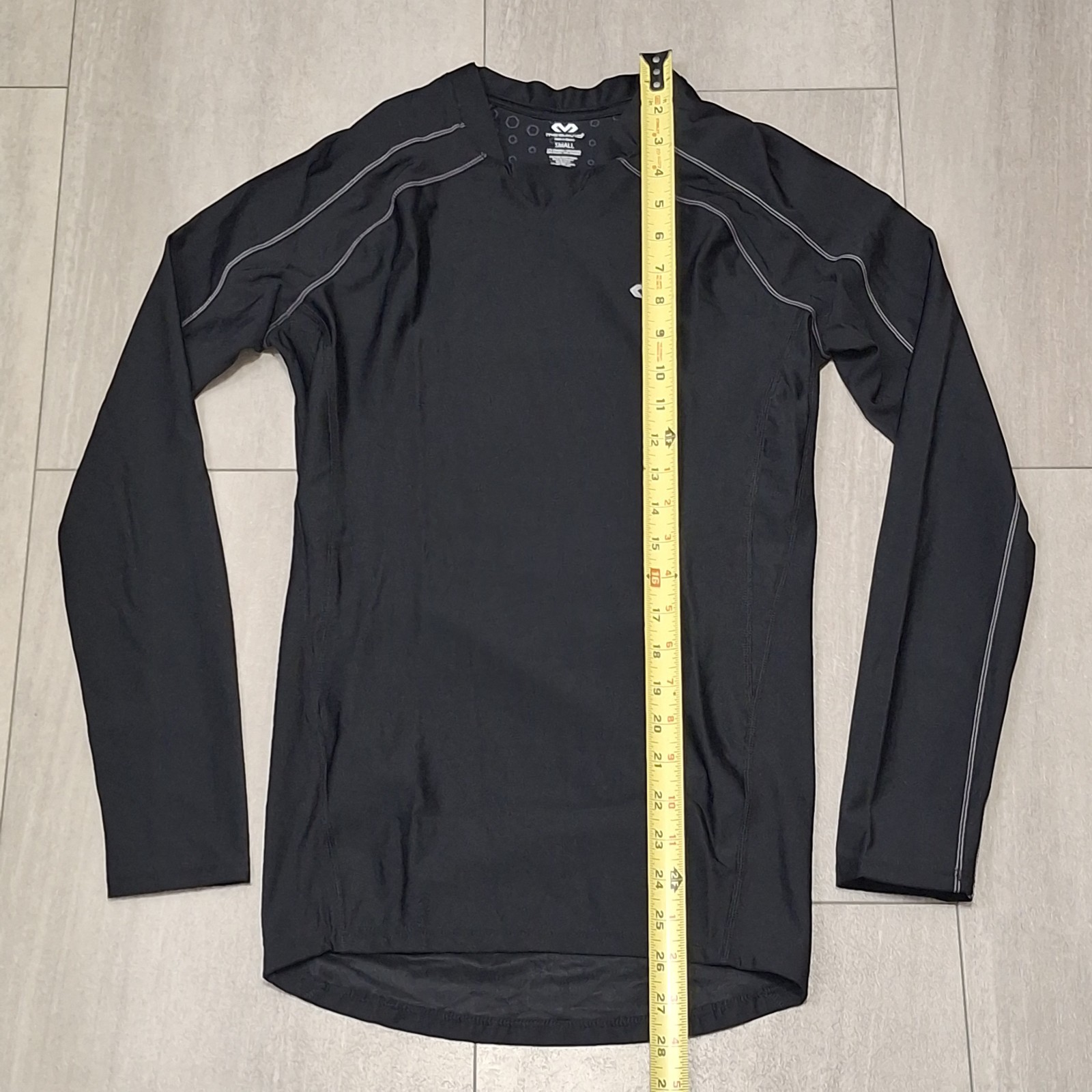 MCDAVID Black Compression Long Sleeve Top Size Small gallery