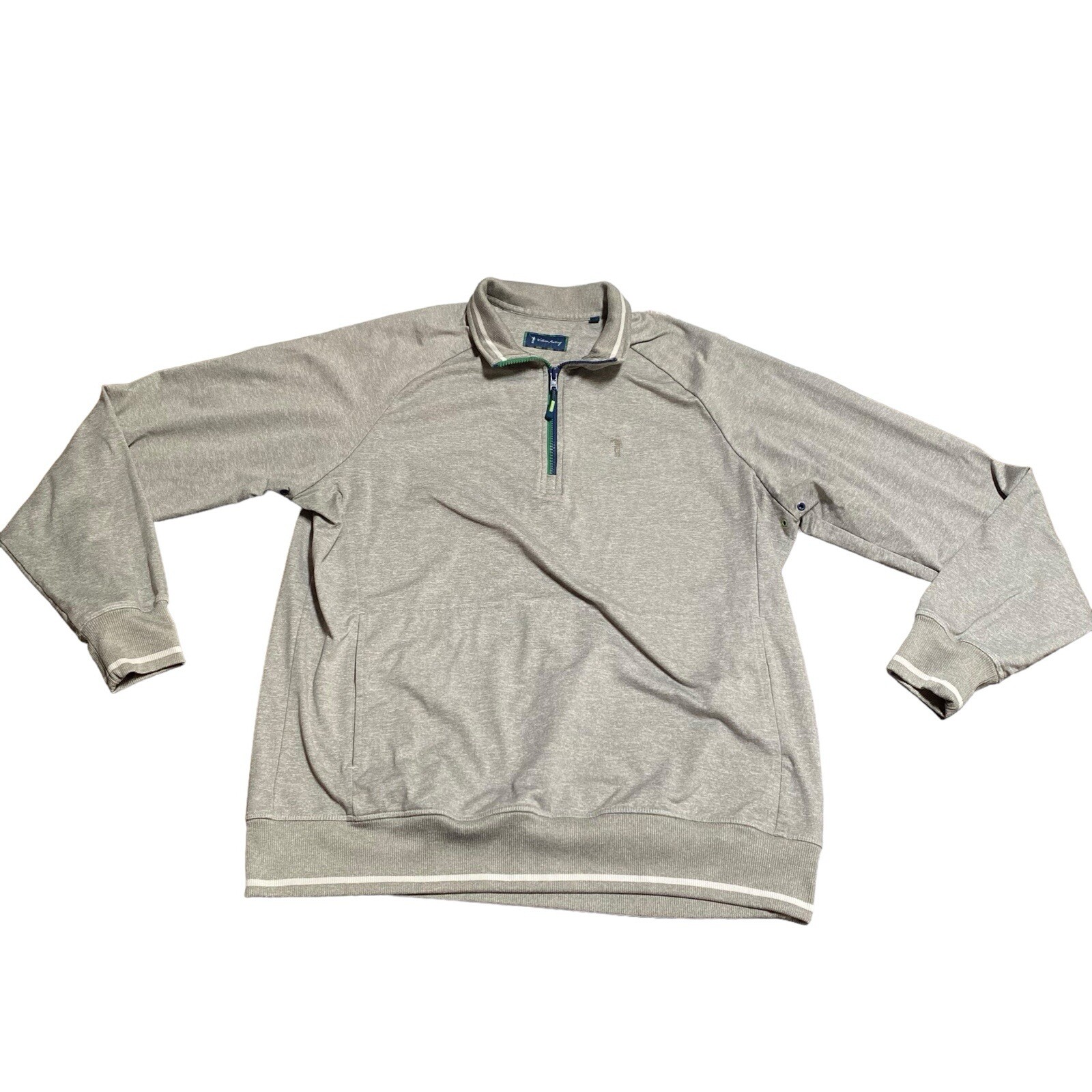 William Murray Sweater Mens Large Gray Golf Zip Pullover Performance gallery