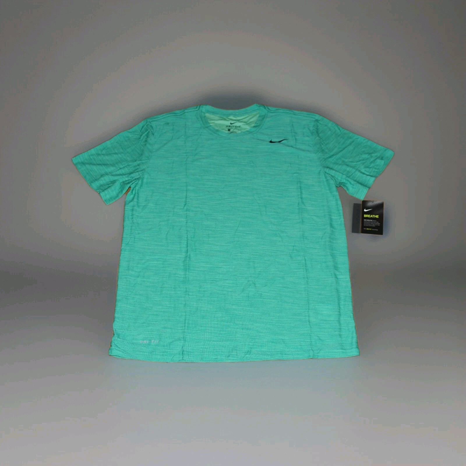 NIKE DRI-FIT BREATHE SHORT SLEEVE MENS TRAINING SHIRT- MENS sz LARGE gallery