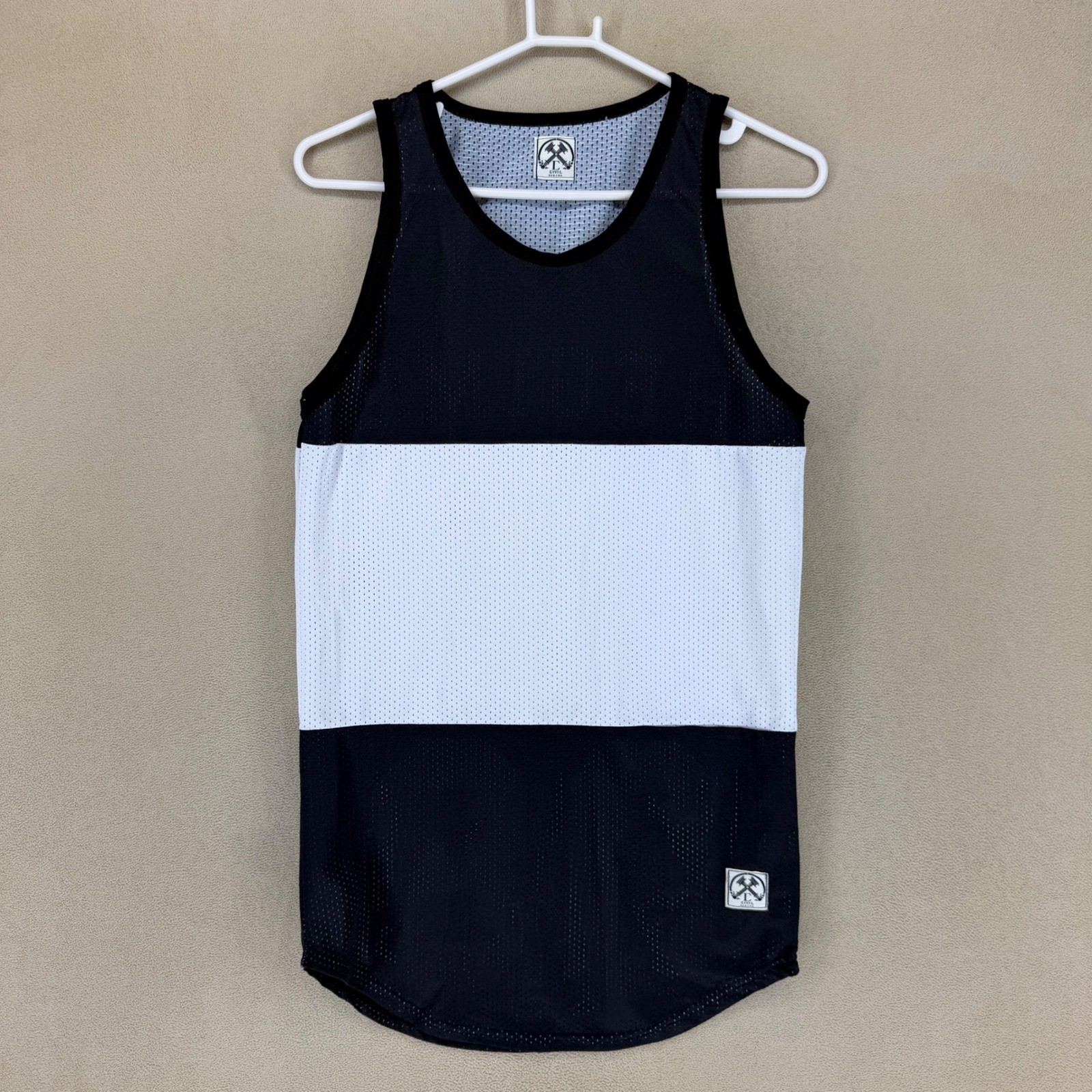 Civil Regime Mens Black White Mesh Tank Top Jersey 08 Regine Size XS gallery