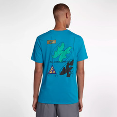 Nike MEN’S ACG Tee ALL CONDITIONS GEAR BLUE TEAL TURQUOISE SIZE 2XL BRAND NEW