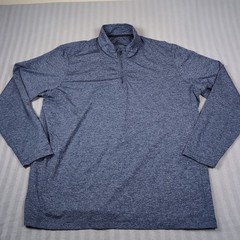 Johnston Murphy XC4 Pullover Men XXL Blue 1/4 Zip Casual Pullover Active Stretch