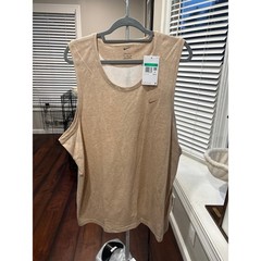 Nike Dri-FIT Men’s Training Tank Top Tan XL Sleeveless Athletic NWT