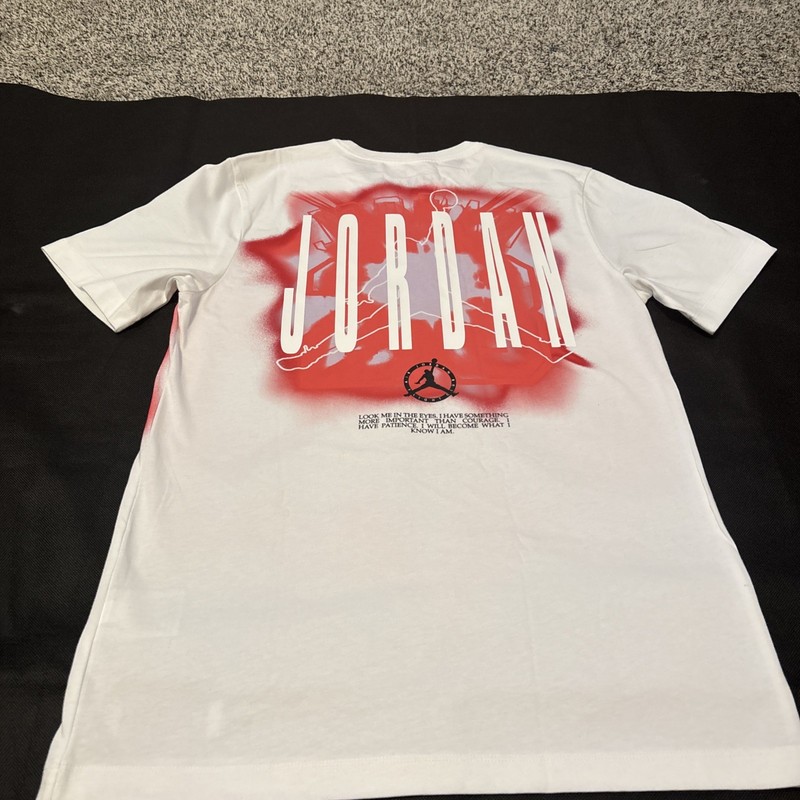 Nike Jordan Large **SMALL HOLE—SEE PICTURE**84 Olympic Graphic Shirt HJ6365-100 gallery