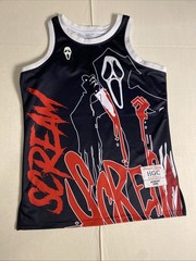 Headgear Classics Scream 1996 Ghost Face Basketball Jersey Black Size M