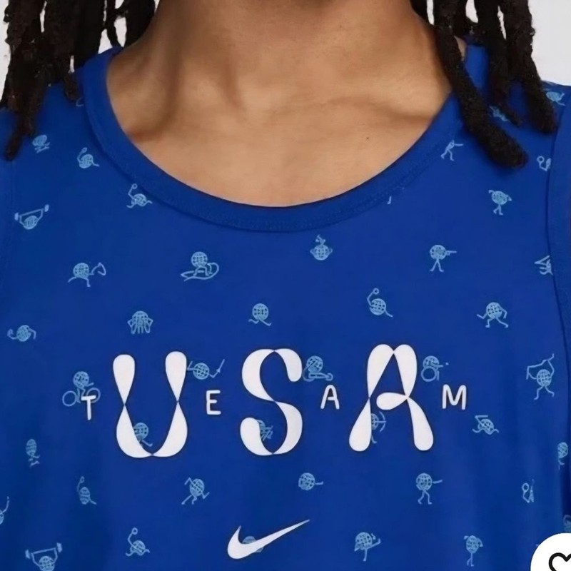 New Nike Team USA Olympic Club Tank Top Vest Blue FN0879 Men’s L gallery
