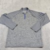 Under Armour Shirt Mens Medium Gray 1/4 Zip Tech Long Sleeve Pullover Run Active gallery