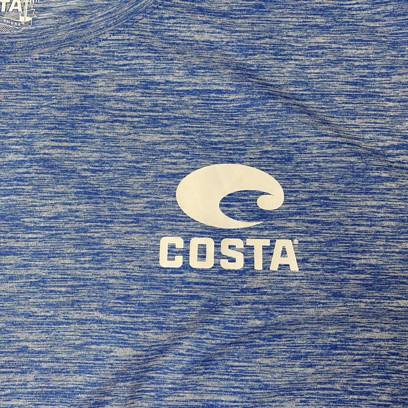 Costa Tech Angler Dorado Long Sleeve Shirt Men’s 2XL Blue Performance Fishing gallery