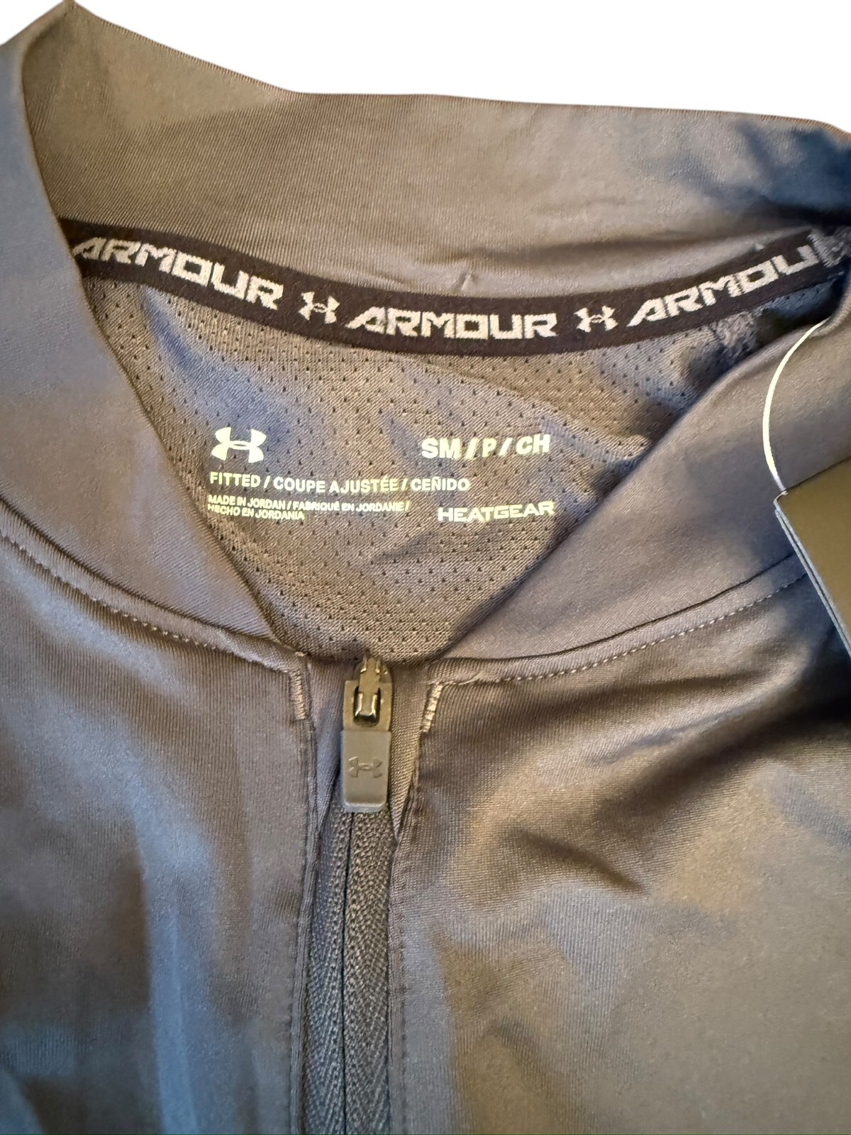 Under Armour Mens Shirt Small Gray Long Sleeve Loose Fit MK1 1/4 Zip NEW 1306430 gallery