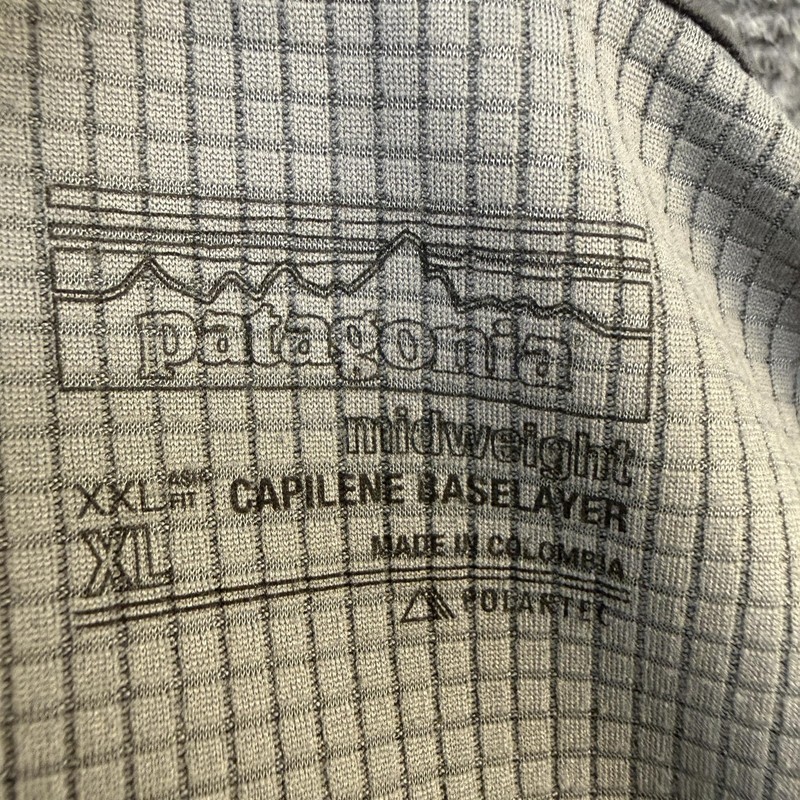 Patagonia Shirt Mens XL Gray Long Sleeve Capilene Midweight Baselayer Top gallery