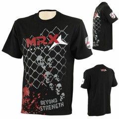 Mens Gym T Shirt MMA Training Bodybuilding Sports Fitness Men Casual Tee Top