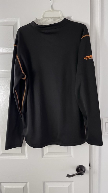 ScentLok BaseSlayers Lightweight Men's Black Orange Long Sleeve Base Layer Top gallery