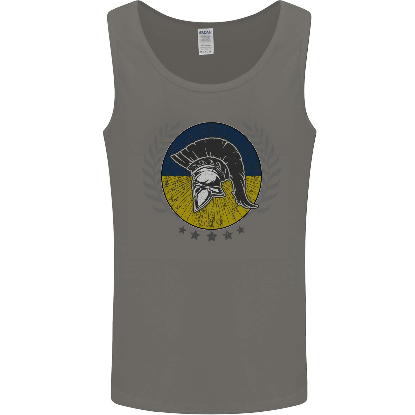 Ukraine Bodybuilding Flag Gym Training Spartan Mens Vest Tank Top gallery