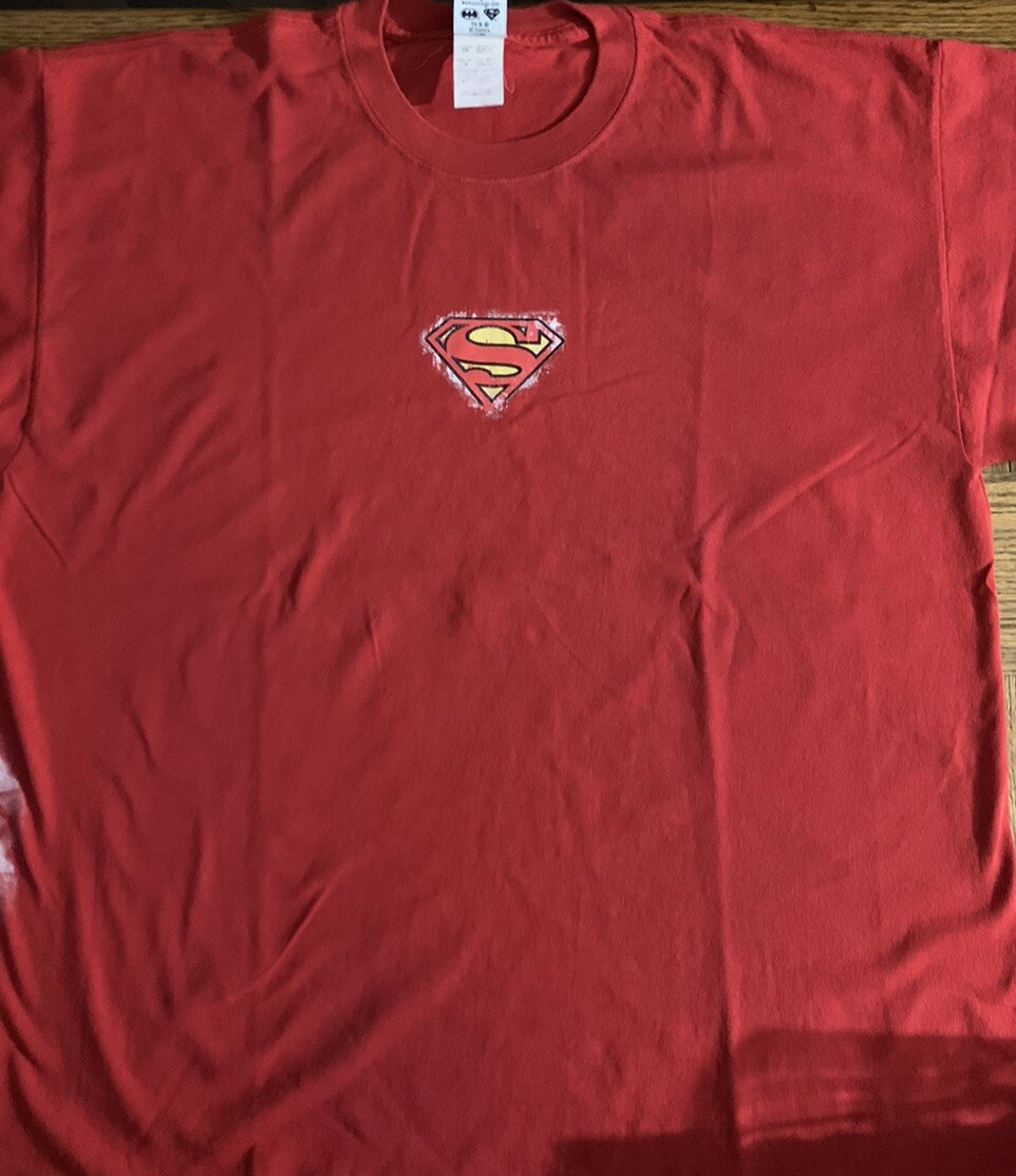 Superman Graphic Logo T Shirt Red Men’s XL gallery