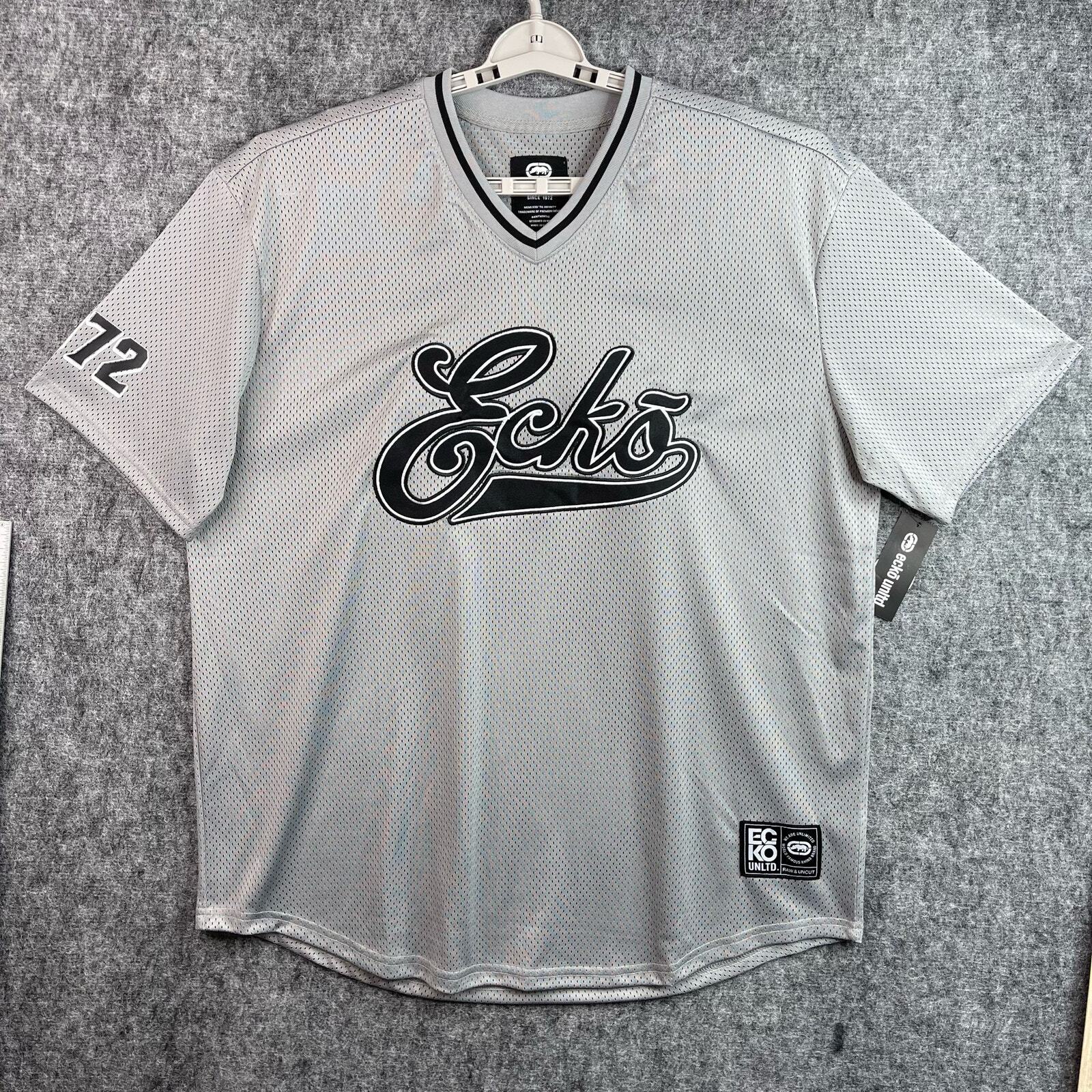 ECKO UNLTD. Mens Activewear Shirt Size XL Gray Black Grey Marled gallery