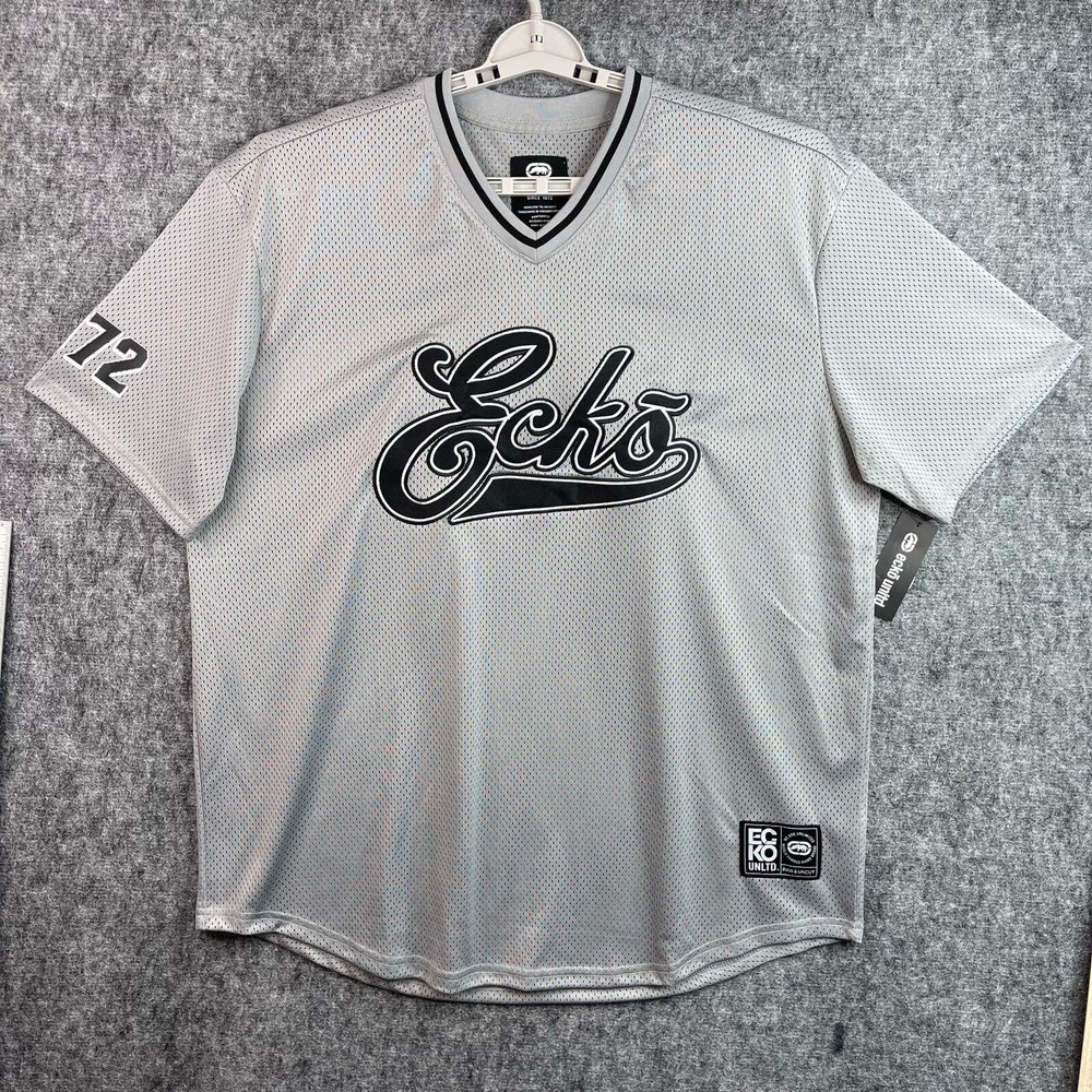 ECKO UNLTD. Mens Activewear Shirt Size XL Gray Black Grey Marled