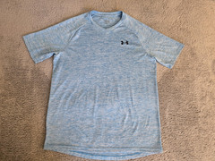 Mens Small Tee Shirt Under Armour Tech Athletic Lightweight Short Sleeve Gym