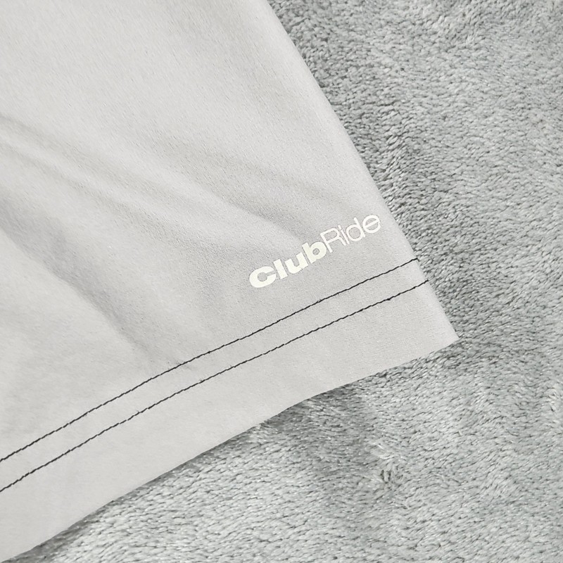 Club Ride Shirt Mens Medium Gray Short Sleeve Cycling Snap Front Performance gallery