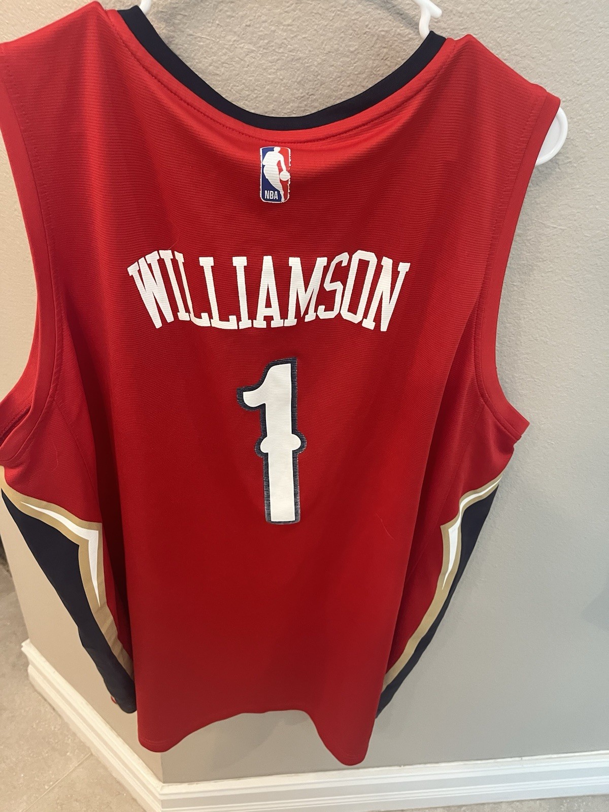 Zion Williamson #1 New Orleans Pelicans Fanatics Jersey Men’s 2XL Red NBA gallery