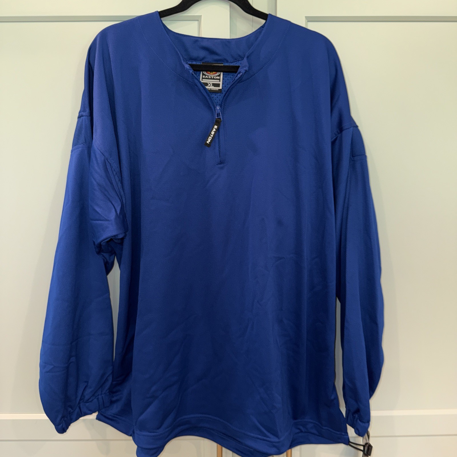 Easton Men’s LS 1/4 Zip Pullover XL Royal Blue - Polyester Motion NWT gallery
