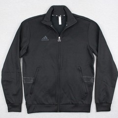 Adidas Tan Heavy Club Full Zip Jacket Mens Size M Black Cotton Polyester