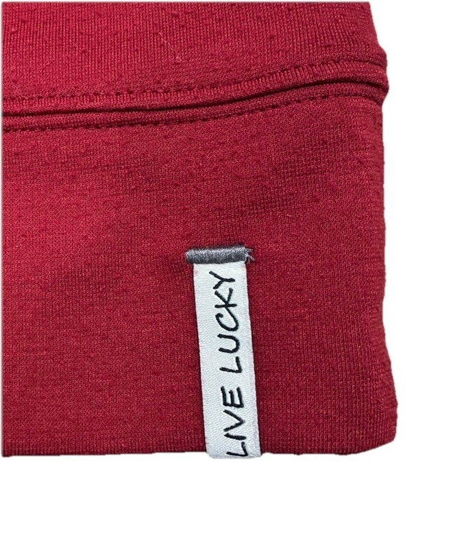 Black Clover Men’s Red 1/4 Zip Golf Pullover Size Large Lightweight Live Lucky gallery
