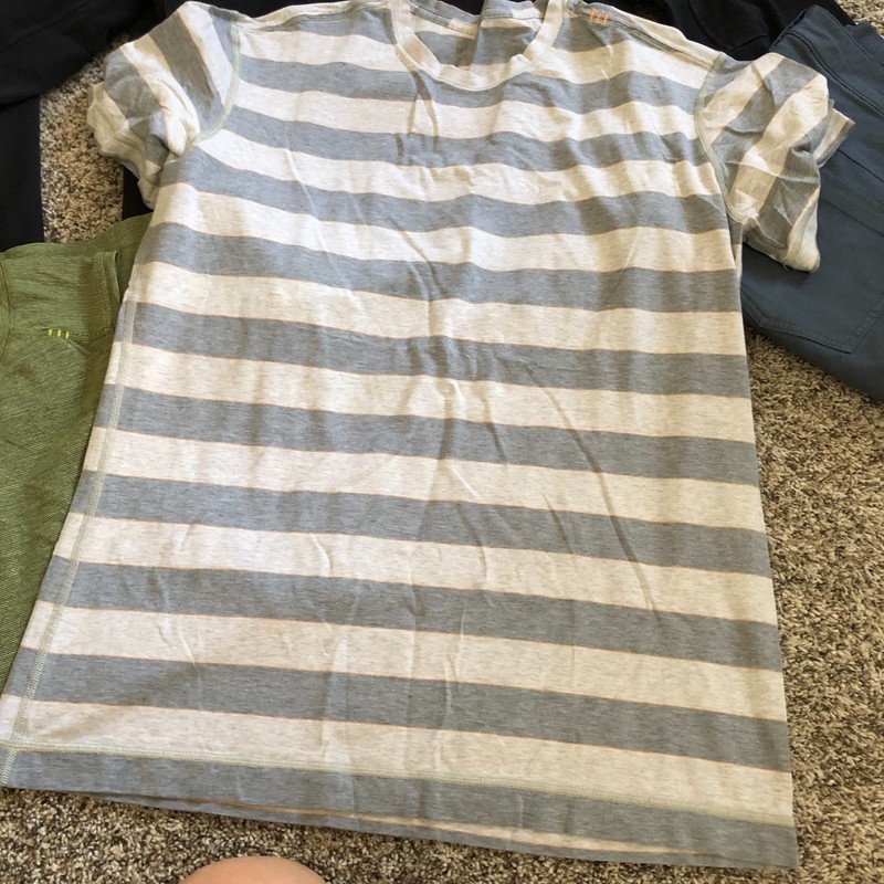 Lot Bundle 4 Lululemon Swiftly Tank Striped Tee SS Zip up Jacket ABC pants M 34 gallery