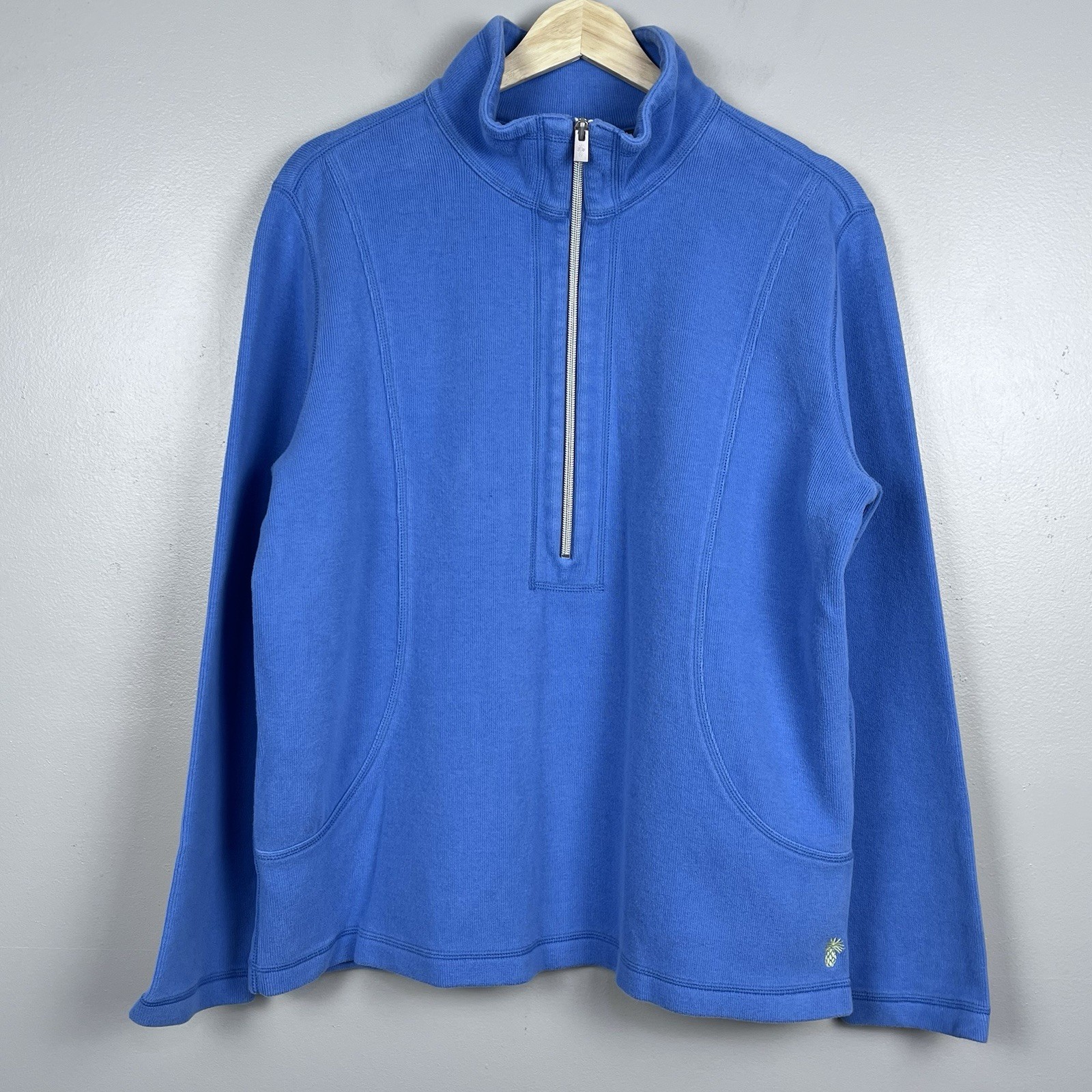 Tommy Bahama Men's 1/2 Zip Pullover with Embroidered Pineapple Size L; Beach gallery