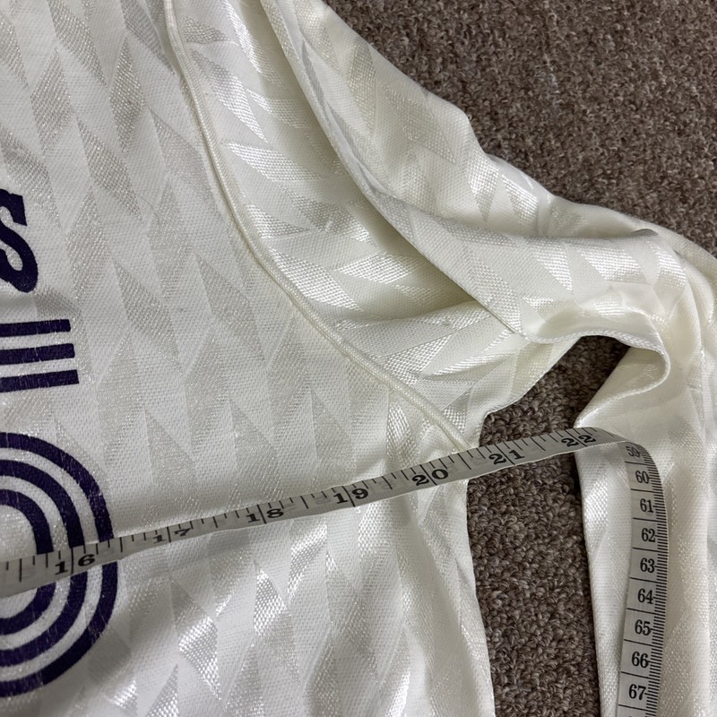 VTG 90s UMBRO White Blue Patch Logo Geometric L/S #15 Soccer Jersey USA Made L gallery