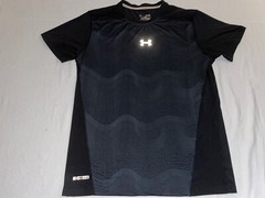 Under Armour Threadborne Heatgear T-Shirt Men’s Fitted Black XXL EUC!