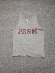 Vintage PENN University Gray Graphic Tank Top Adult XL Soft Shirts USA