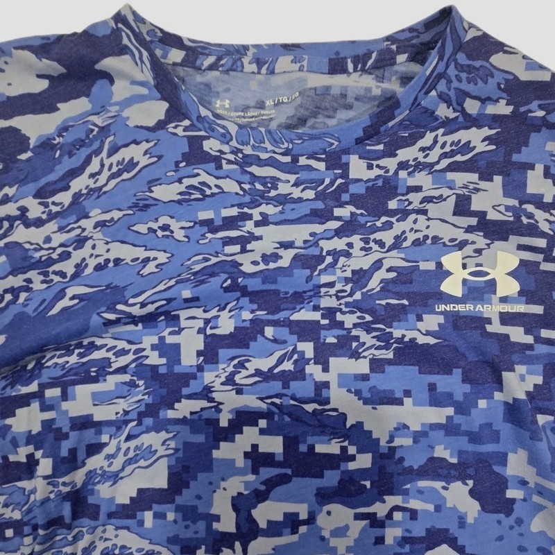 Under Armour Mens Short Sleeve XL Blue Camo T-Shirt V1 gallery