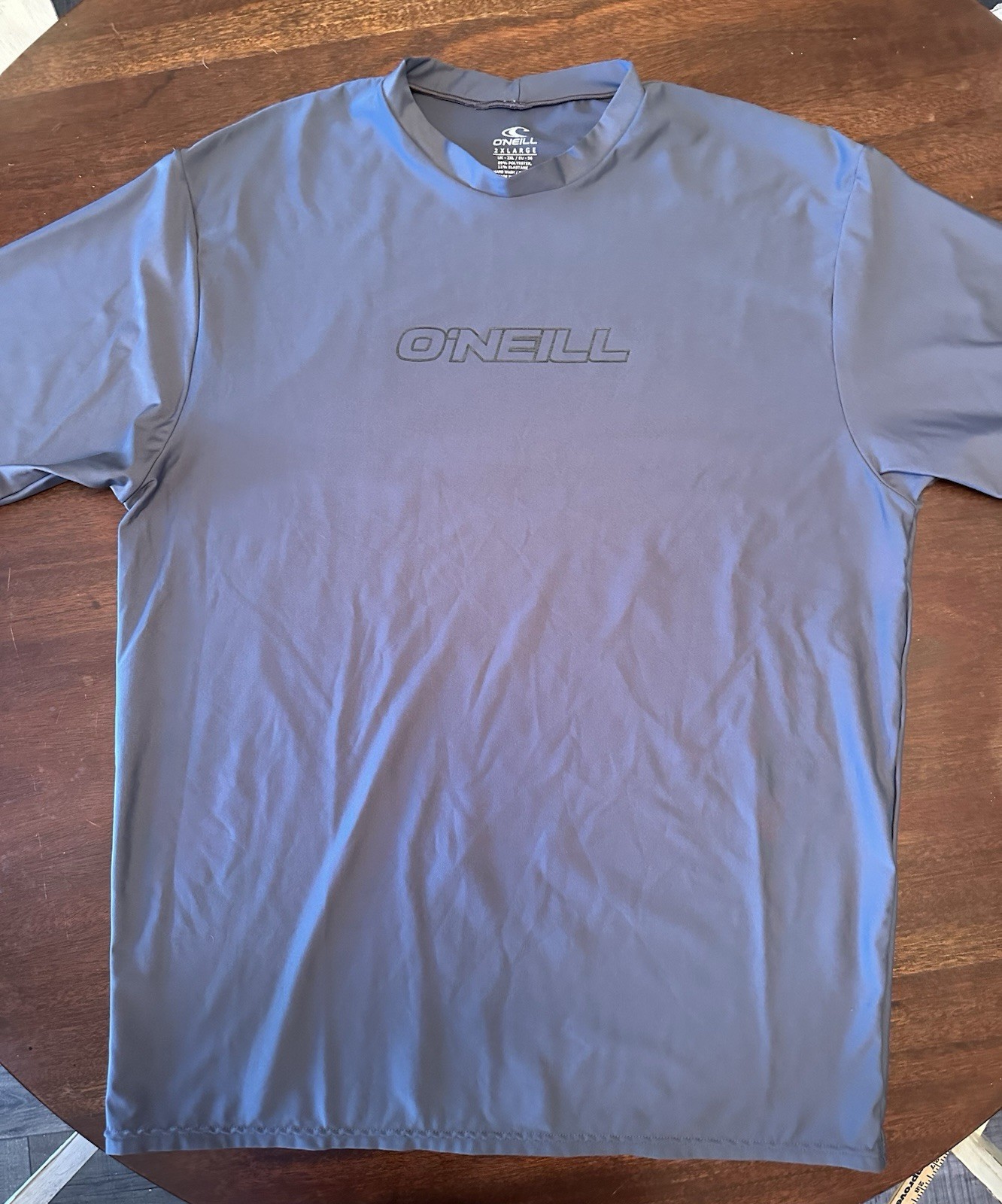 Oneill Shirt Mens Small Dark Gray Polyester Blend Short Sleeve 50+ UV Protection gallery