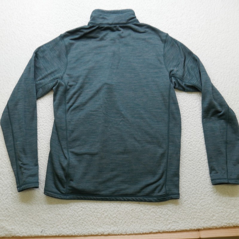 Landway Pullover Mens Medium Quarter Zip Activewear Lightweight Grid Fleece gallery