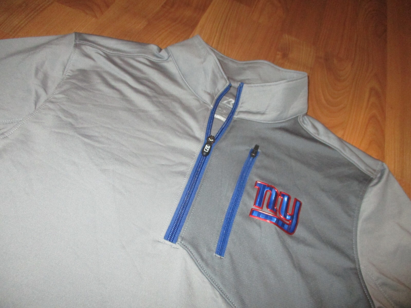 MINT MENS CUTTER & BUCK CB DRYTEC NEW YORK GIANTS 1/4 ZIP PULLOVER SIZE M MEDIUM gallery