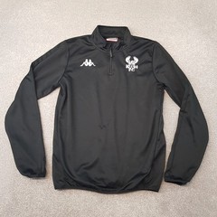 Kidderminster Harriers Mens 1/4 Zip Top Medium Kappa Football Training Drill