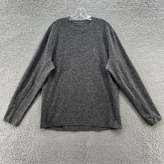 Lululemon Shirt Mens XL Gray Surge Warm Long Sleeve Zip Pocket Athletic Run