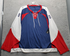 Xersion Hockey Jersey Mens XXL Multi Train Mesh Relaxed Split Tie Neck Quick Dry