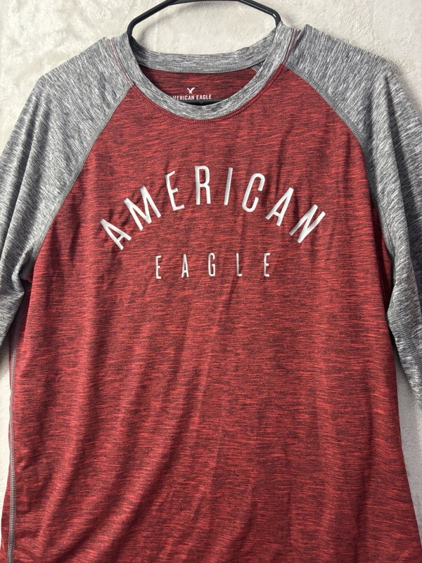 American Eagle 360 Extreme Flex Long Sleeve Raglan Athletic Shirt Mens M gallery