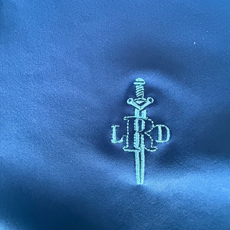 LRD Performance Mens Medium Pullover 1/4 Zip Long Sleeve Shirt Blue gallery