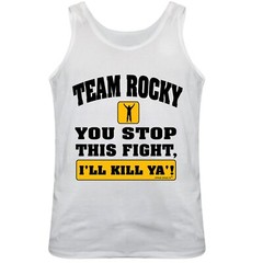 Rock Balboa Quote, Rocky Inspired Boxing Film, Vest Top, Regular Fit, White