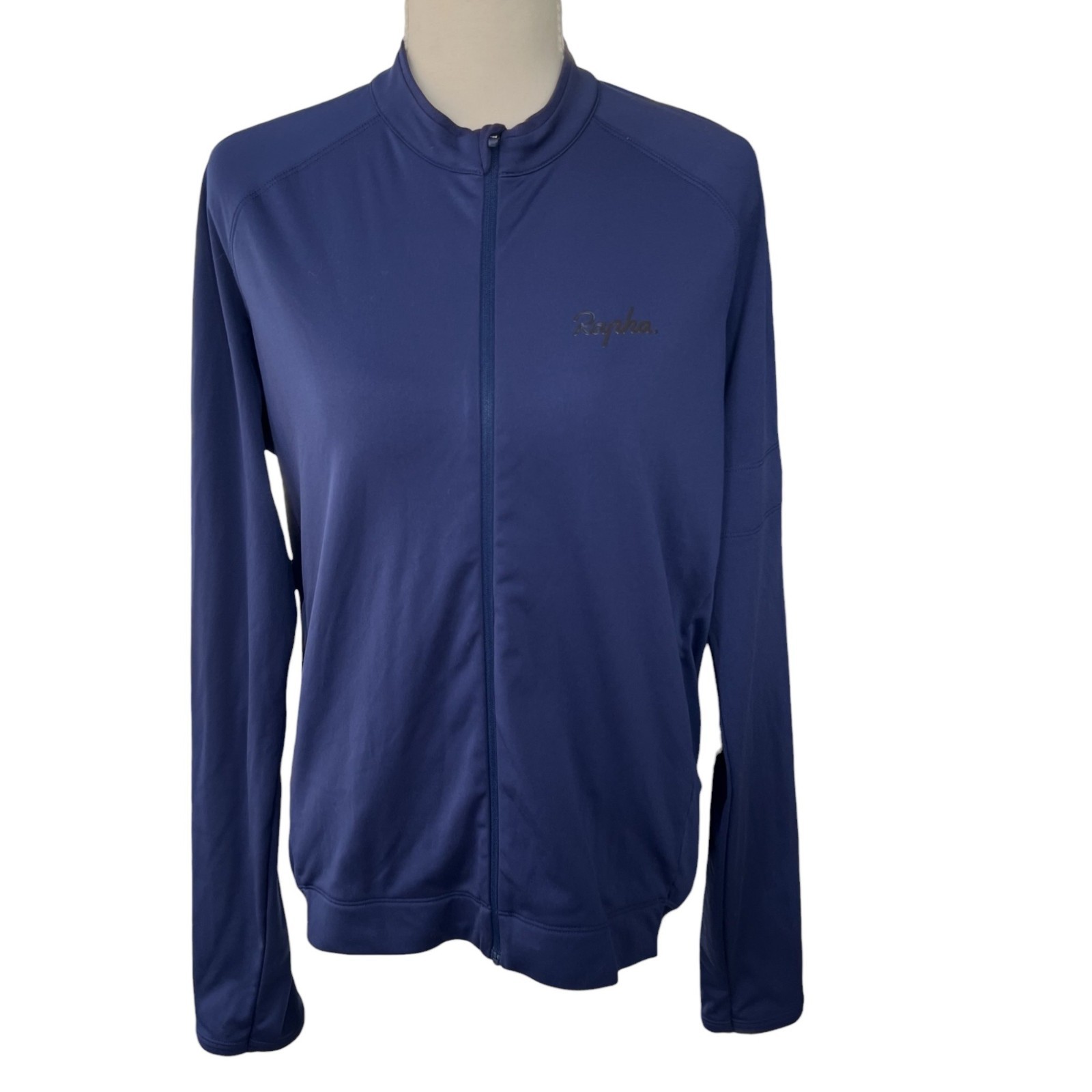 Rapha Men's Long Sleeve Core Micro Fleece Lined Jersey Full Zip Navy Blue Sz XL gallery