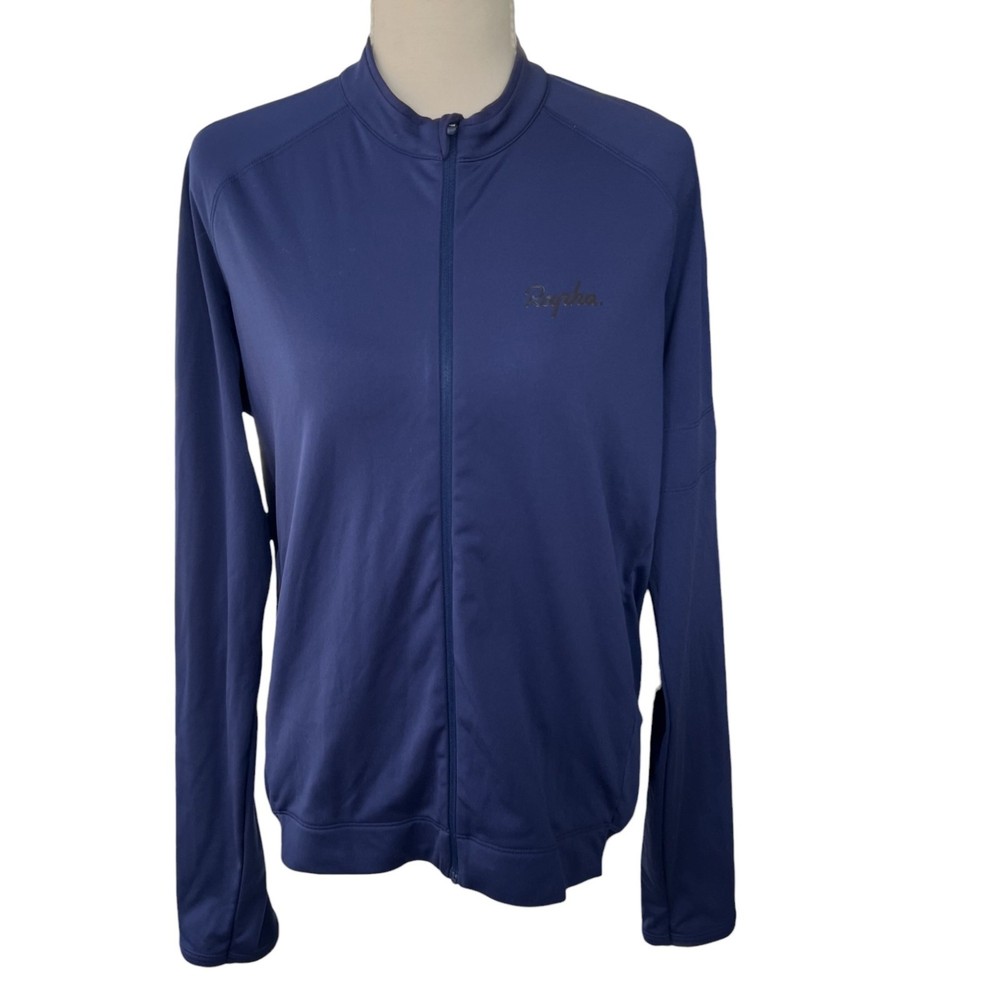Rapha Men's Long Sleeve Core Micro Fleece Lined Jersey Full Zip Navy Blue Sz XL
