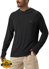 Willit Men’s Sun Hoodie UPF 50+ Long Sleeve Sun Shirts Lightweight SPF UV Hik…