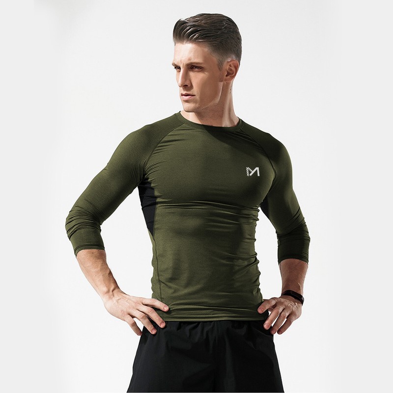 2 Pack/Set Compression Shirts for Men Long Sleeve Athletic Base Layer Undershirt gallery