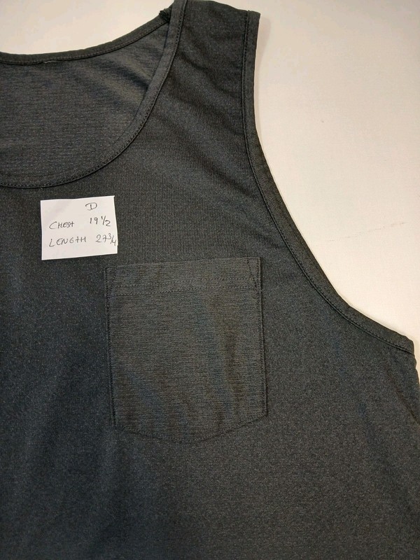 Vuori Performance Pocket Tank Top Black Heather Men's Size Small Athletic gallery