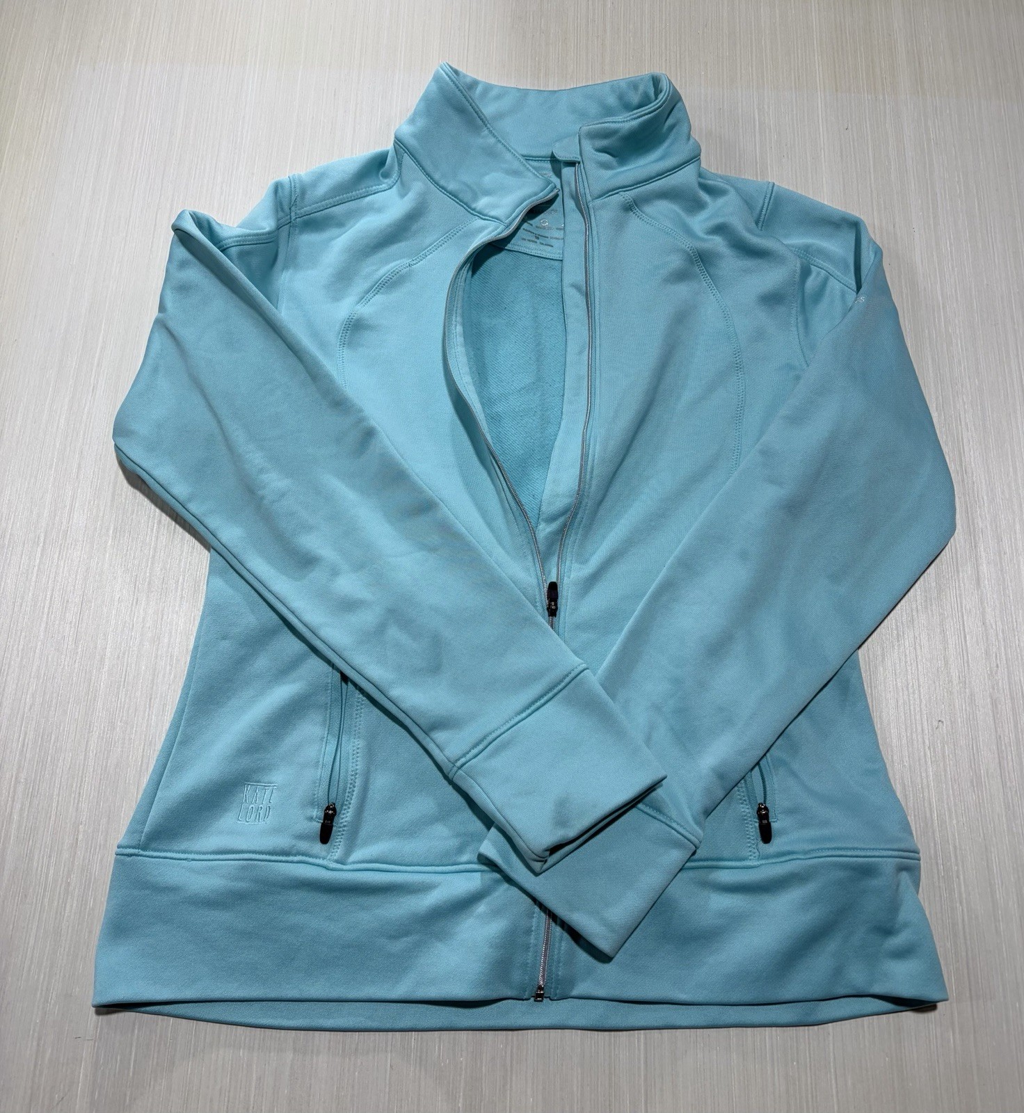 Kate Lord Performance Full Zip Medium Teal Long Sleeve Tofftree 611 gallery