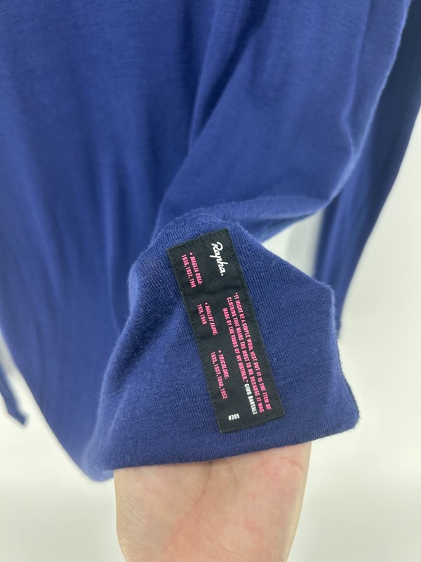 Rapha Merino Wool Base Layer Long Sleeve Shirt Men's XL Navy Blue Crew Neck gallery